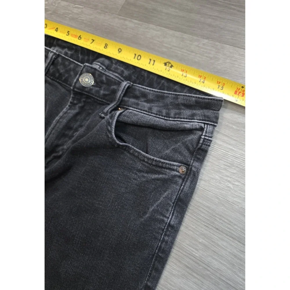 American Eagle Men Jeans Size 31x34 Black Denim Slim Straight Air Flex Plus